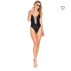 Montce Swim Cage One Piece in Black